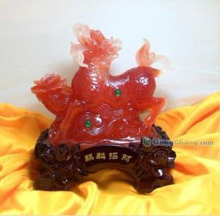 琉璃神獸，招財(cái)鎮(zhèn)宅 廠家直供創(chuàng)意琉璃貔貅與麒麟鑒賞